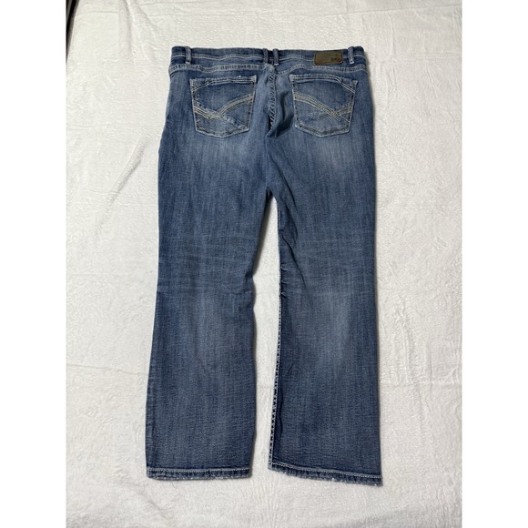 BKE Jeans Mens 40x28 Derek Denim Bootcut Medium Wash Stretch Denim Blue - Picture 7 of 10